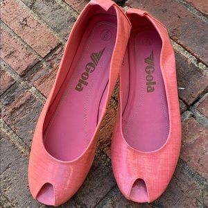 Gola India Peep Toe Flats